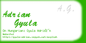 adrian gyula business card